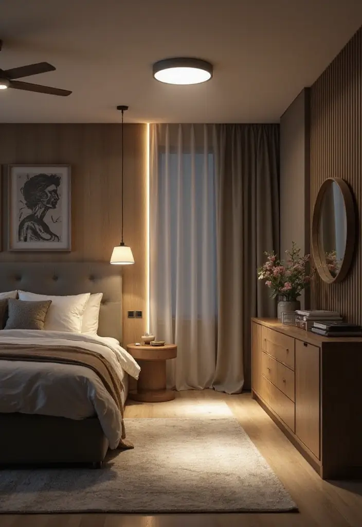 30+ LED Bedroom Lighting Ideas That Create a Dreamy Glow 22 30+ LED Bedroom Lighting Ideas That Create a Dreamy Glow - 22. LED Lighting with Motion Sensors