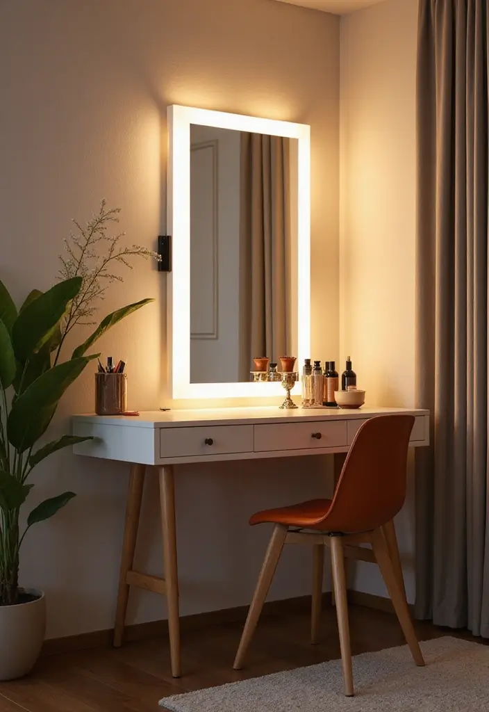 30+ LED Bedroom Lighting Ideas That Create a Dreamy Glow 5 30+ LED Bedroom Lighting Ideas That Create a Dreamy Glow - 5. LED Backlighting for Mirrors