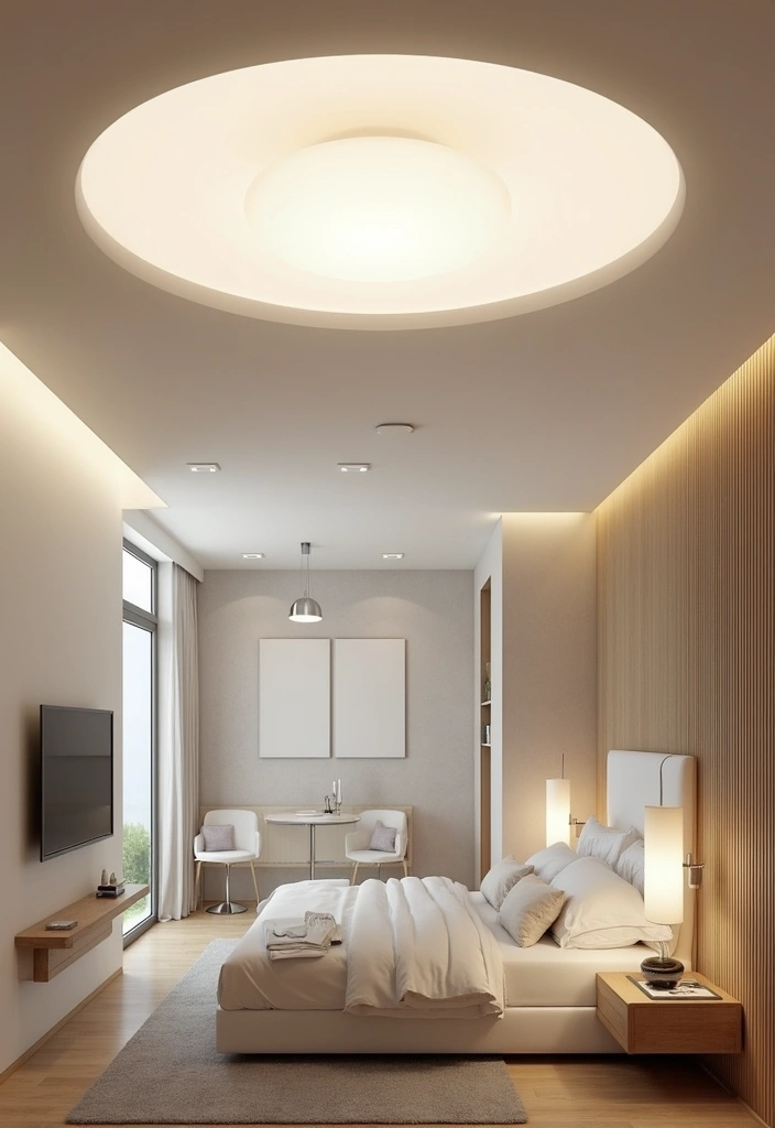30+ LED Bedroom Lighting Ideas That Create a Dreamy Glow 9 30+ LED Bedroom Lighting Ideas That Create a Dreamy Glow - 9. LED Ceiling Lights