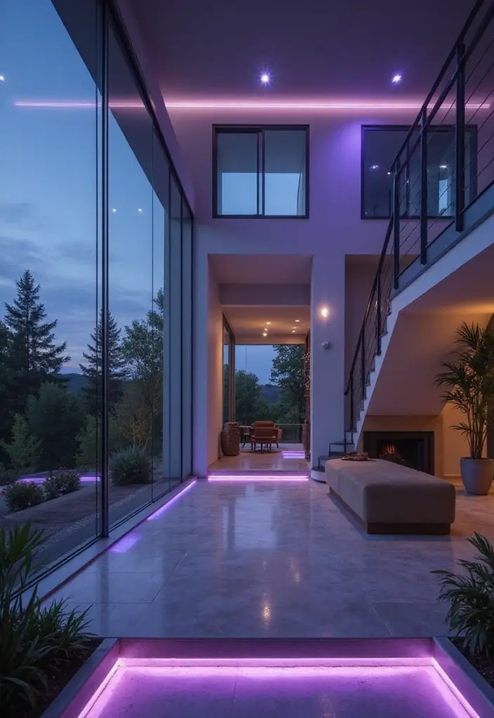 30+ LED Strip Lighting Ideas That Look Sleek and Stylish - 18. LED Strip Integration with Smart Home Systems