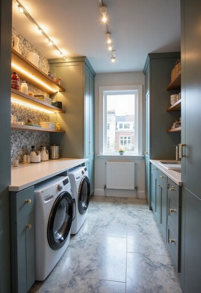 30+ LED Strip Lighting Ideas That Look Sleek and Stylish - 26. LED Strip Lighting for Laundry Rooms