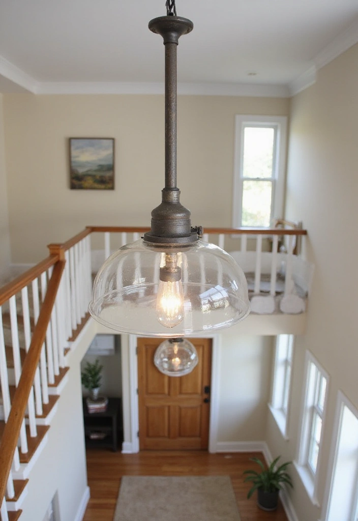 30+ Two Story Foyer Lighting Designs That Wow Guests 10 30+ Two Story Foyer Lighting Designs That Wow Guests - 10. Industrial Pipe Lighting