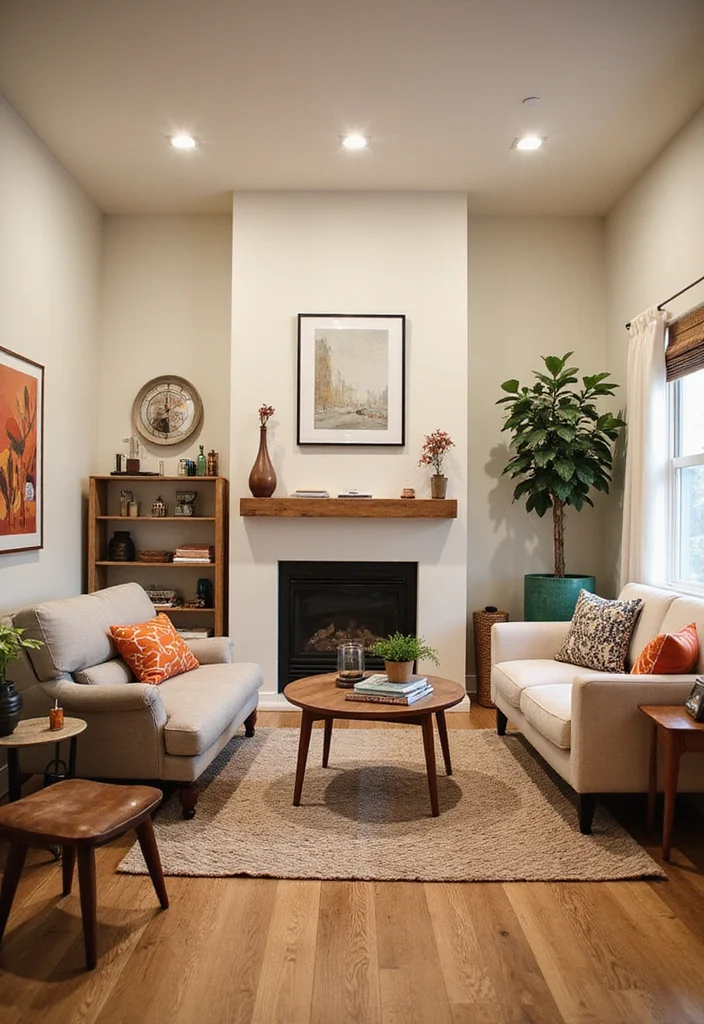 10 Basement Colors Ideas for Brightened Welcoming Interiors - 2. Warm Creamy White