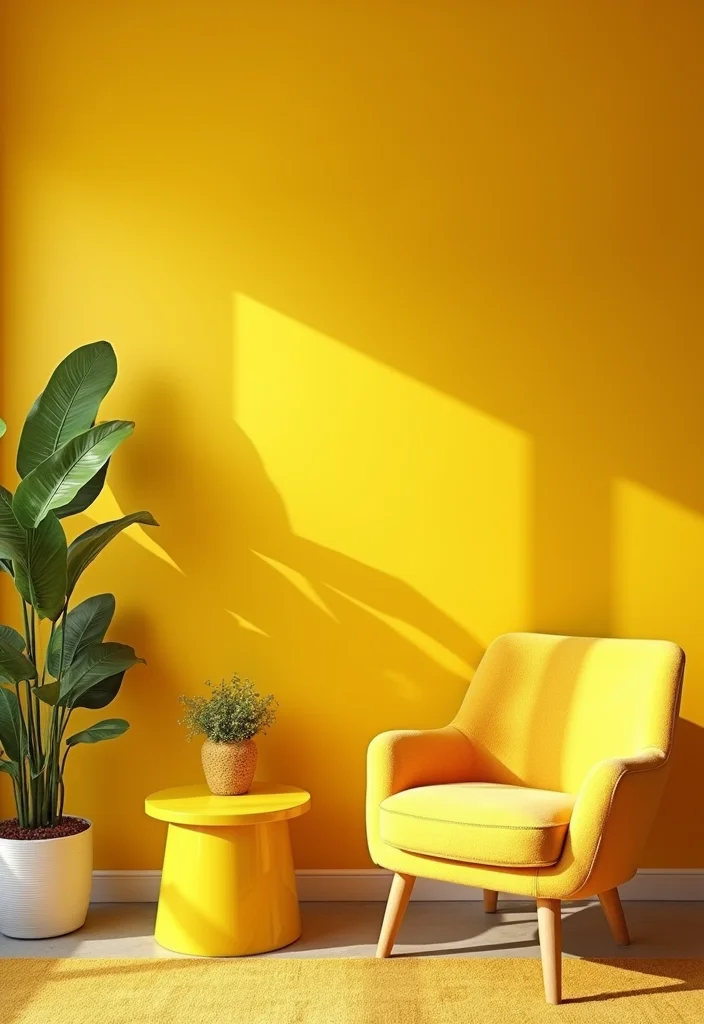 10 Basement Colors Ideas for Brightened Welcoming Interiors - 5. Sunny Yellow