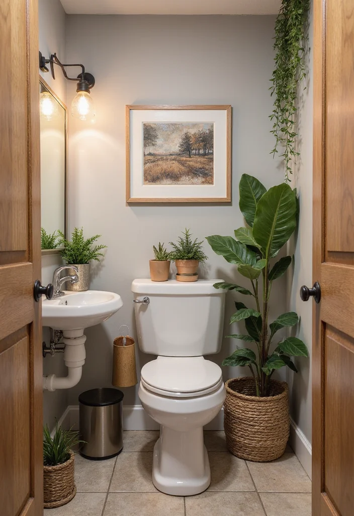 10 Basement Washroom Ideas for Simple Functional Additions - 10. Personal Touches
