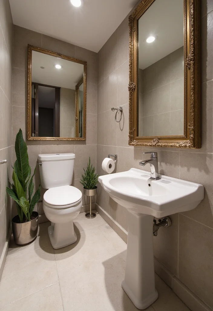 10 Basement Washroom Ideas for Simple Functional Additions - 6. Clever Use of Mirrors