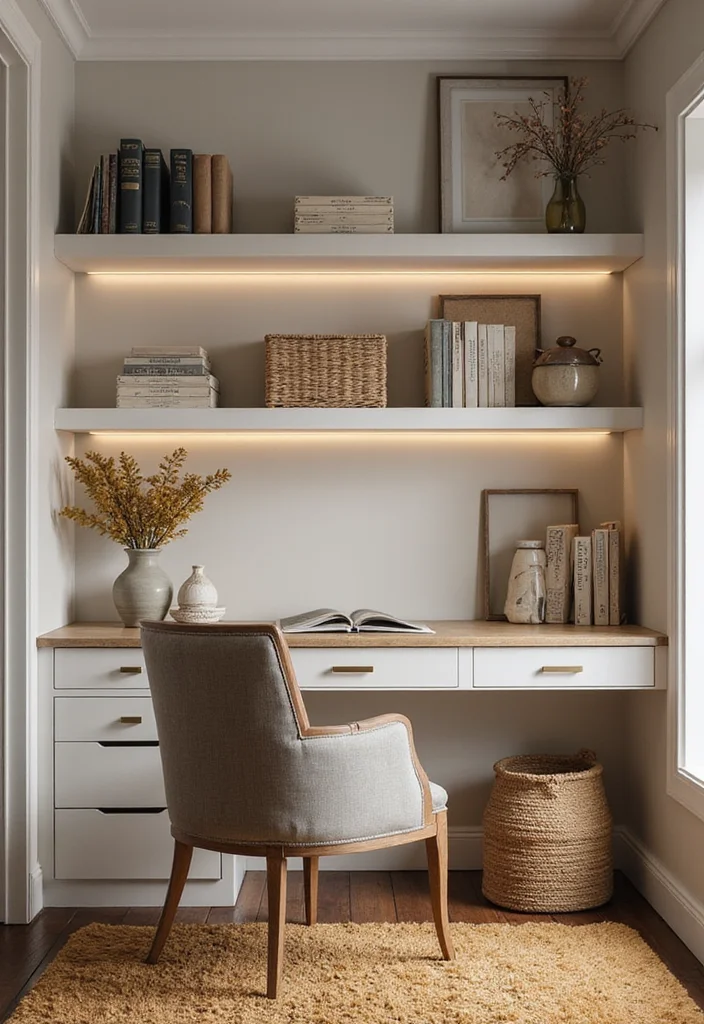 10 Closet Office Ideas for Hidden Functional Work Nooks - 2. The Chic Closet Office