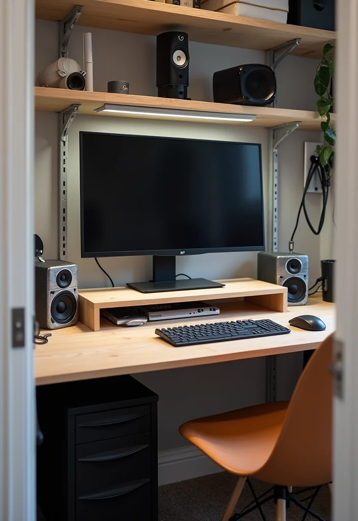 10 Closet Office Ideas for Hidden Functional Work Nooks - 5. The Tech-Savvy Closet Office