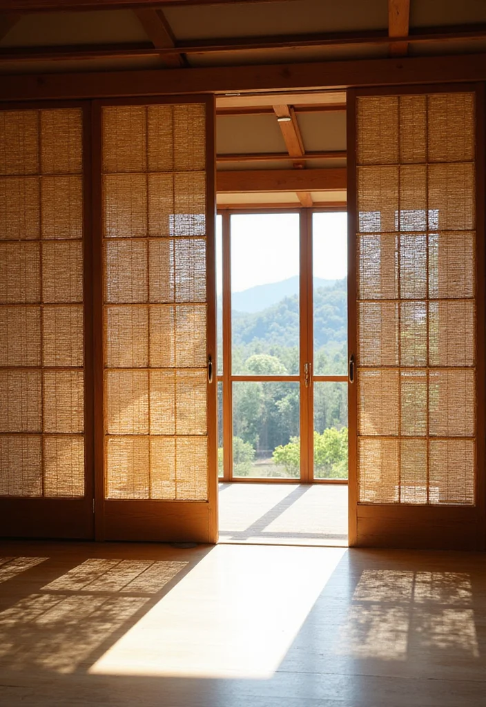 10 Curtain Room Divider Ideas for Flexible Open Layouts - 1. Bamboo Curtain Dividers