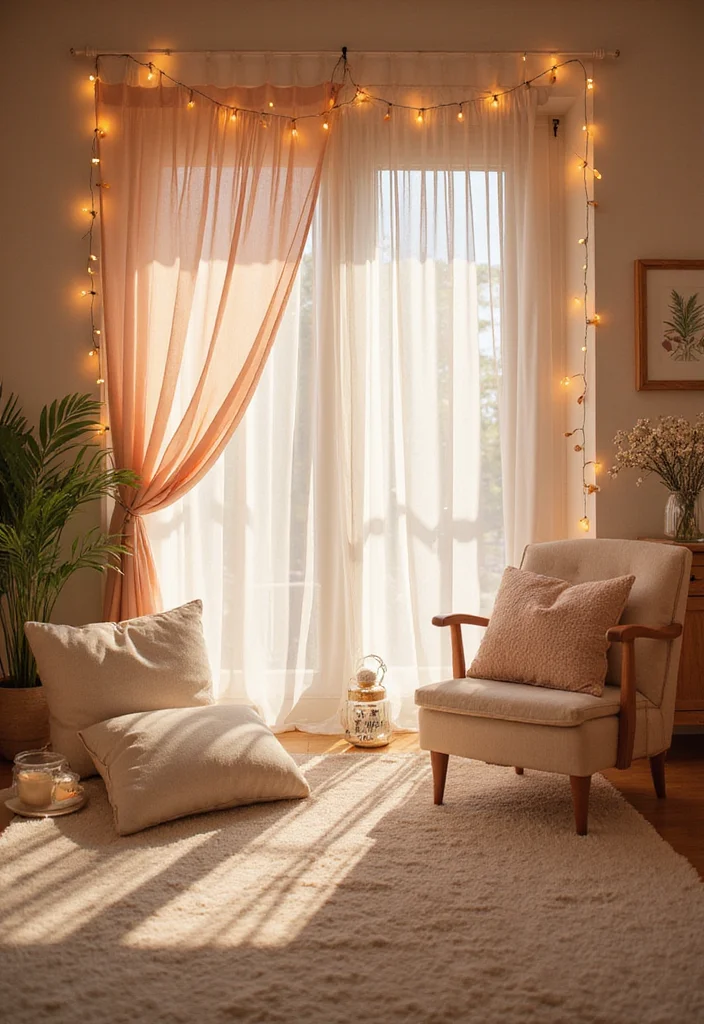 10 Curtain Room Divider Ideas for Flexible Open Layouts - 10. Eco-Friendly Tulle Curtains