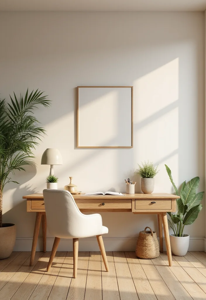 10 Office Colors Ideas for Focus and Calm 89 10 Office Colors Ideas for Focus and Calm - 9. Serene Beige