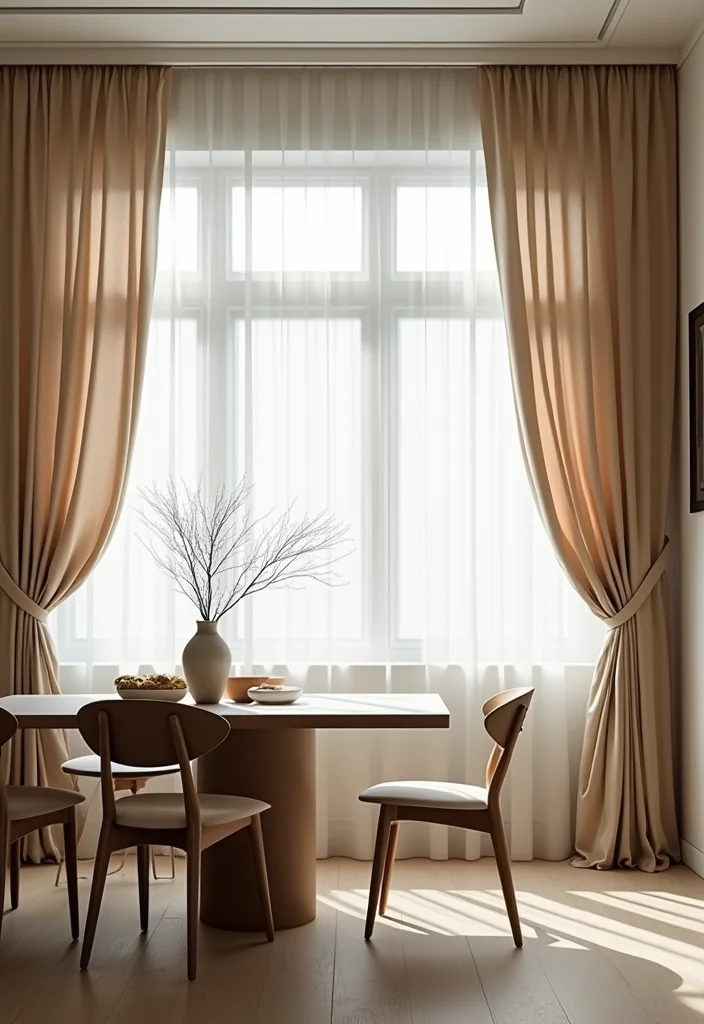 10 Single Window Curtain Ideas for Simple Elegant Framing 23 10 Single Window Curtain Ideas for Simple Elegant Framing - 3. Minimalist Patterns