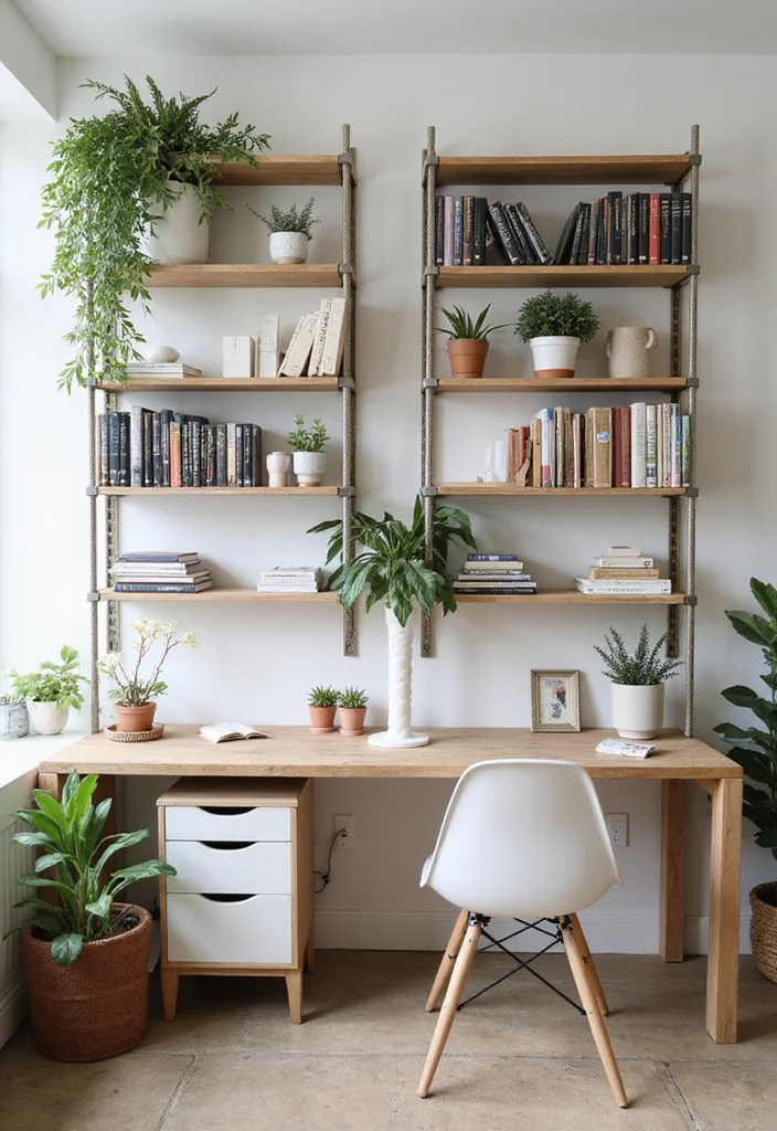 10 Small Office Ideas Home for Efficient Compact Layouts - 3. Vertical Storage Solutions