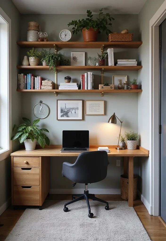 10 Very Small Basement Ideas for Smart Space Solutions - 2. Multifunctional Home Office