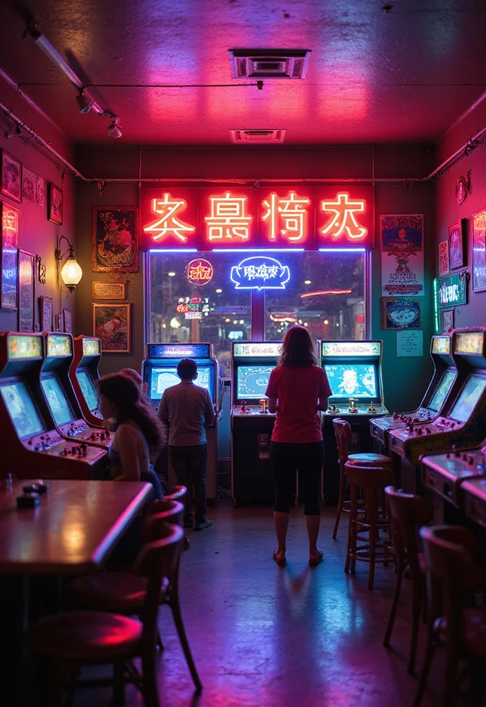 12 Basement Game Room Ideas for Fun Family Entertainment - 1. Retro Arcade Paradise