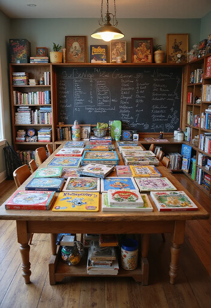 12 Basement Game Room Ideas for Fun Family Entertainment - 3. Board Game Bonanza