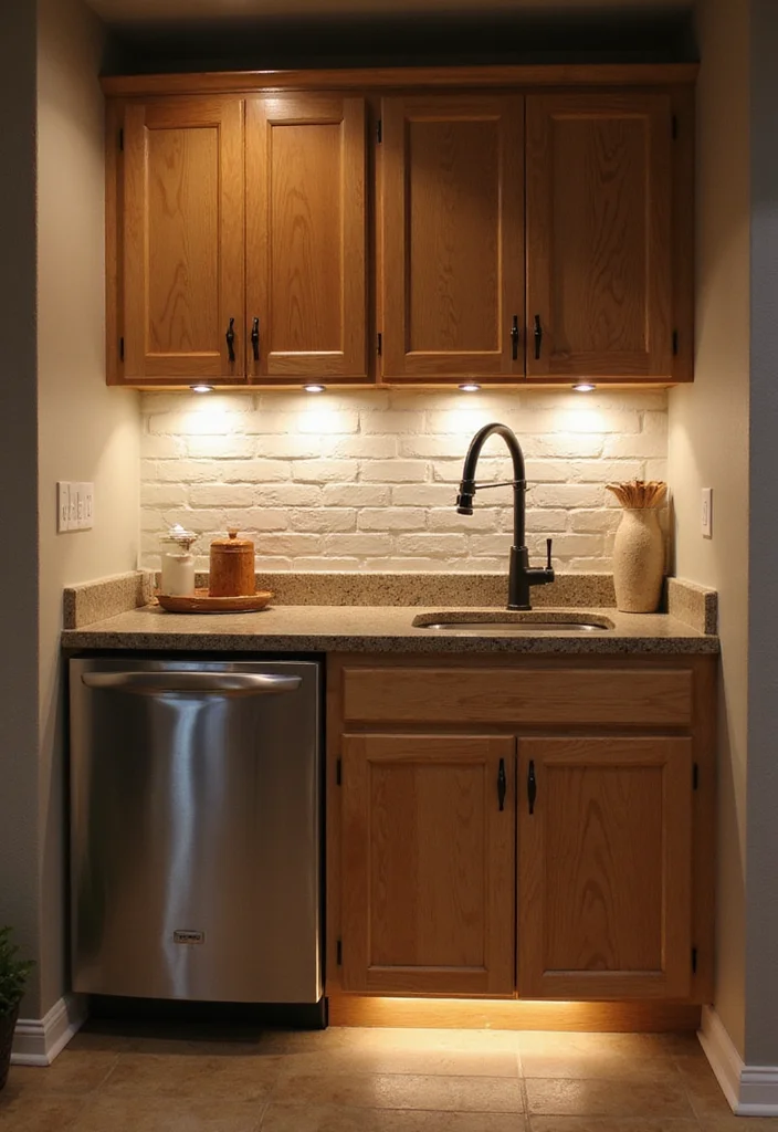 12 Basement Kitchenette Ideas for Practical Secondary Use - 10. Smart Lighting Solutions