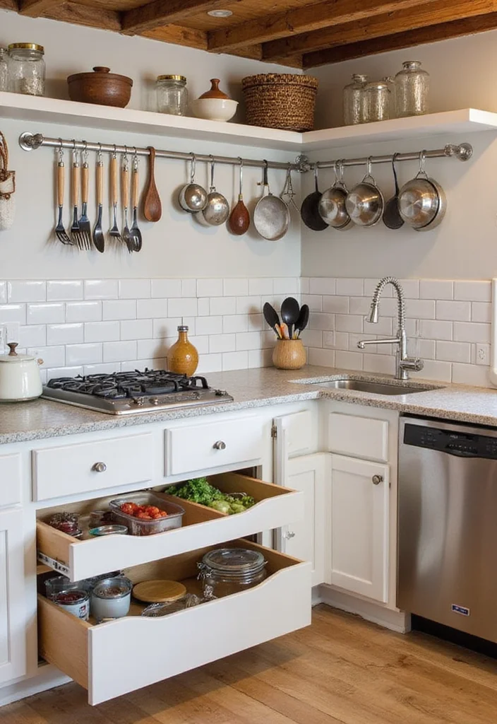 12 Basement Kitchenette Ideas for Practical Secondary Use - 6. Creative Storage Ideas