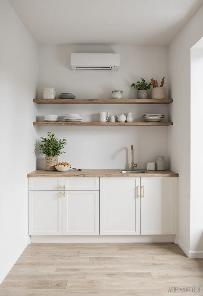 12 Basement Kitchenette Ideas for Practical Secondary Use - 7. Minimalist Decor Approach