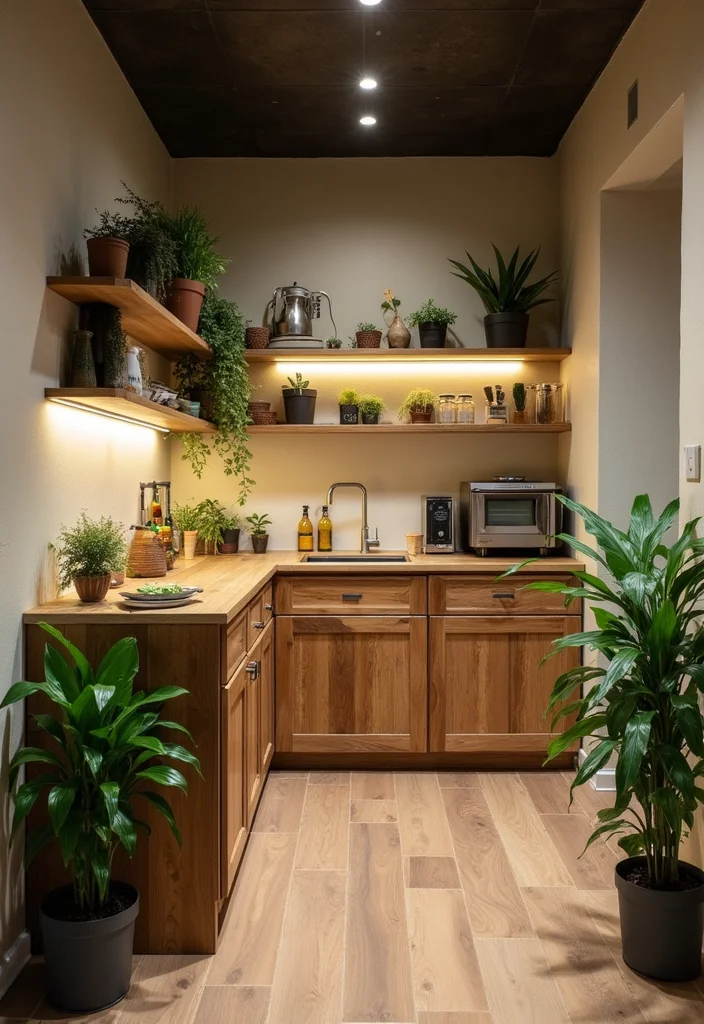 12 Basement Kitchenette Ideas for Practical Secondary Use - 9. Eco-Friendly Design Choices