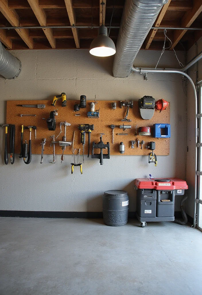 12 Basement Storage Room Ideas for Better Home Organization - 10. Wall-Mounted Racks for Tools and Gear
