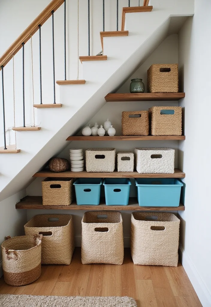 12 Basement Storage Room Ideas for Better Home Organization - 7. Under-stair Storage Solutions