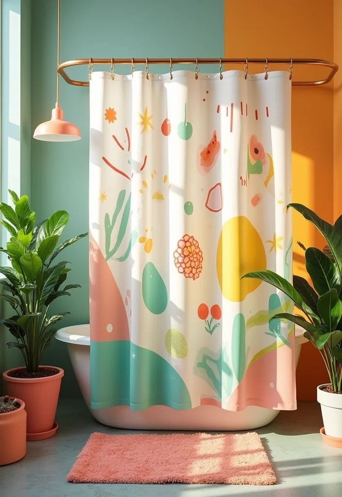 12 Bathroom Shower Curtain Ideas for Fresh Stylish Upgrades 23 12 Bathroom Shower Curtain Ideas for Fresh Stylish Upgrades - 3. Recycled Plastic Charm