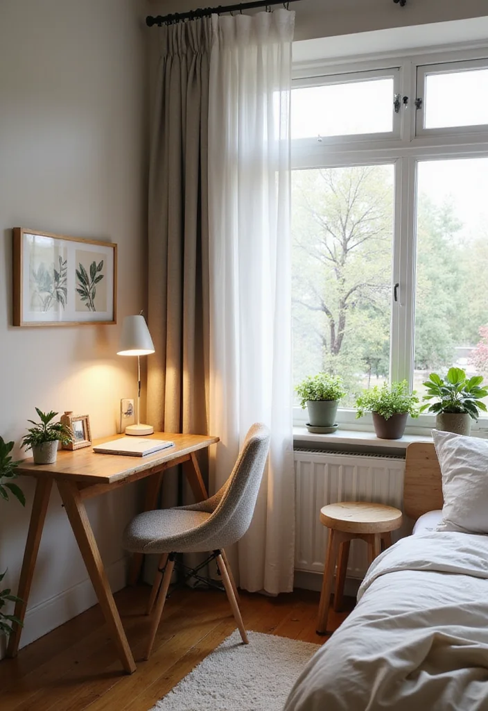 12 Bedroom Office Ideas for Smart Dual Function Rooms - 3. Cozy Corner Workspaces