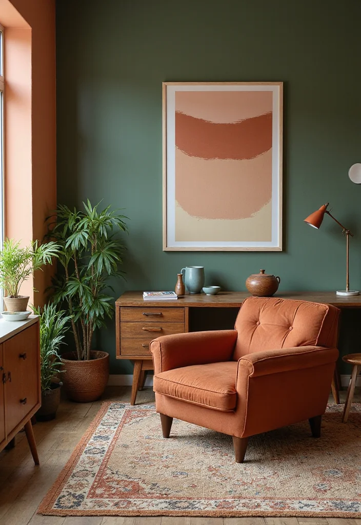 12 Boho Office Ideas for Relaxed Creative Energy 45 12 Boho Office Ideas for Relaxed Creative Energy - 5. Earthy Color Palette