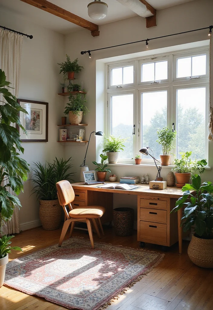 12 Boho Office Ideas for Relaxed Creative Energy 56 12 Boho Office Ideas for Relaxed Creative Energy - 6. Multifunctional Spaces