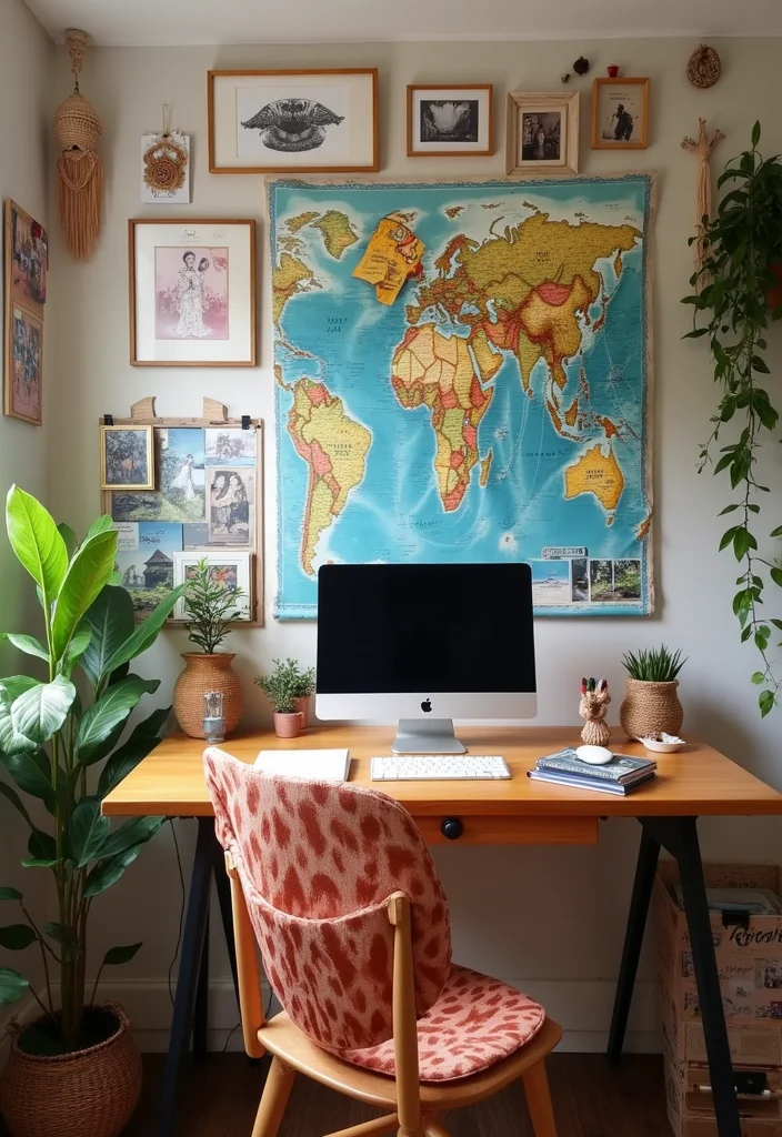 12 Boho Office Ideas for Relaxed Creative Energy 78 12 Boho Office Ideas for Relaxed Creative Energy - 8. Personal Touches