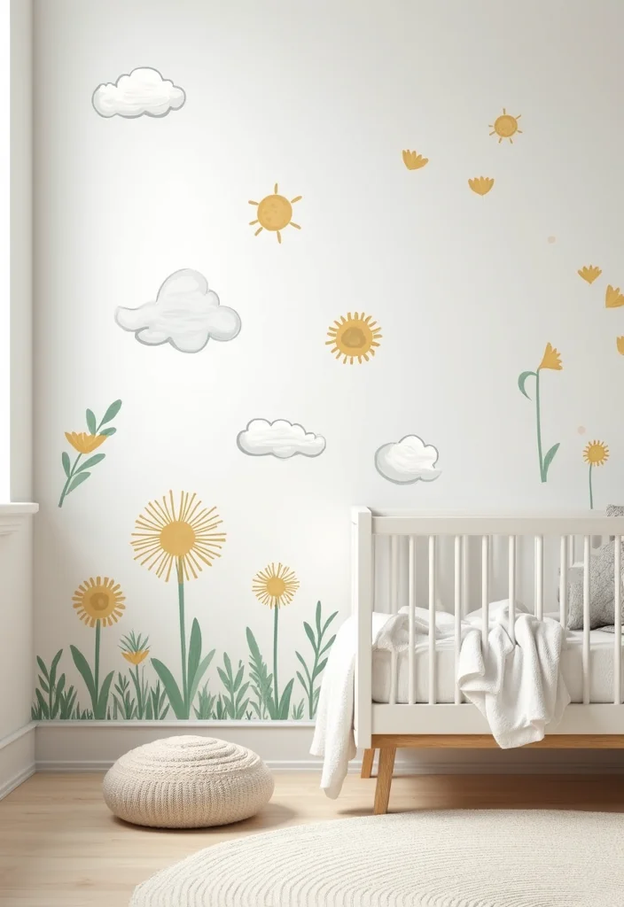 12 Decor Ideas for Large Wall Spaces for Big Visual Impact - 12. Playful Wall Decals