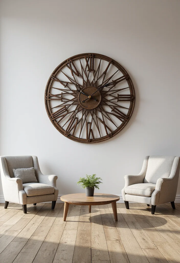 12 Decor Ideas for Large Wall Spaces for Big Visual Impact - 4. Statement Wall Pieces