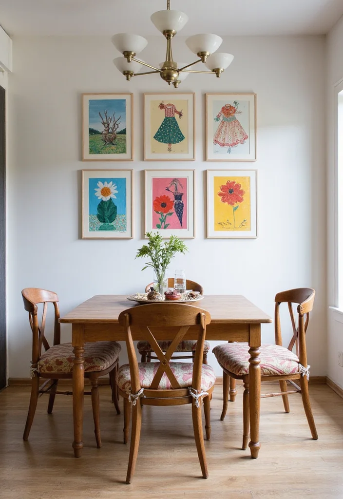 12 Dining Room Wall Decor Ideas for Stylish Focal Displays - 11. DIY Art Projects