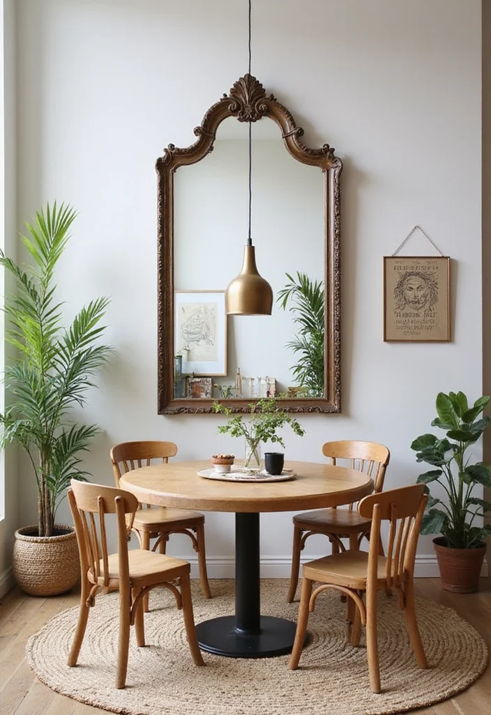 12 Dining Room Wall Decor Ideas for Stylish Focal Displays - 4. Statement Mirrors