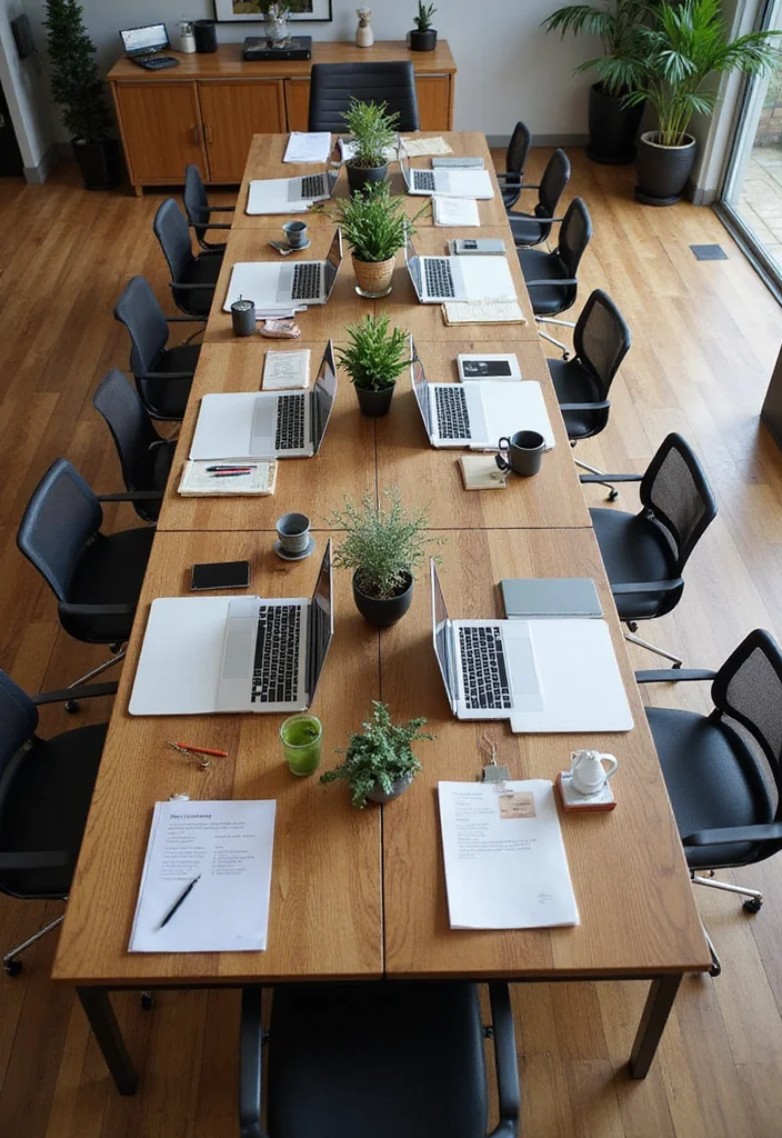 12 Dual Home Office Ideas for Shared Productive Spaces - 1. Desk Sharing with a Twist