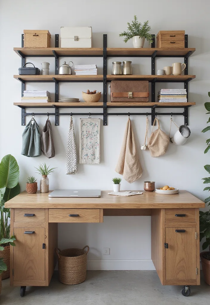 12 Dual Home Office Ideas for Shared Productive Spaces - 10. Utilize Vertical Storage