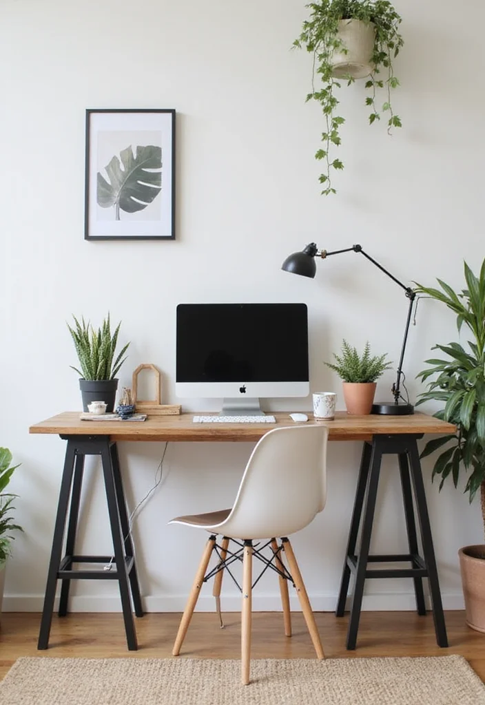 12 Dual Home Office Ideas for Shared Productive Spaces - 2. Wall-Mounted Workspace
