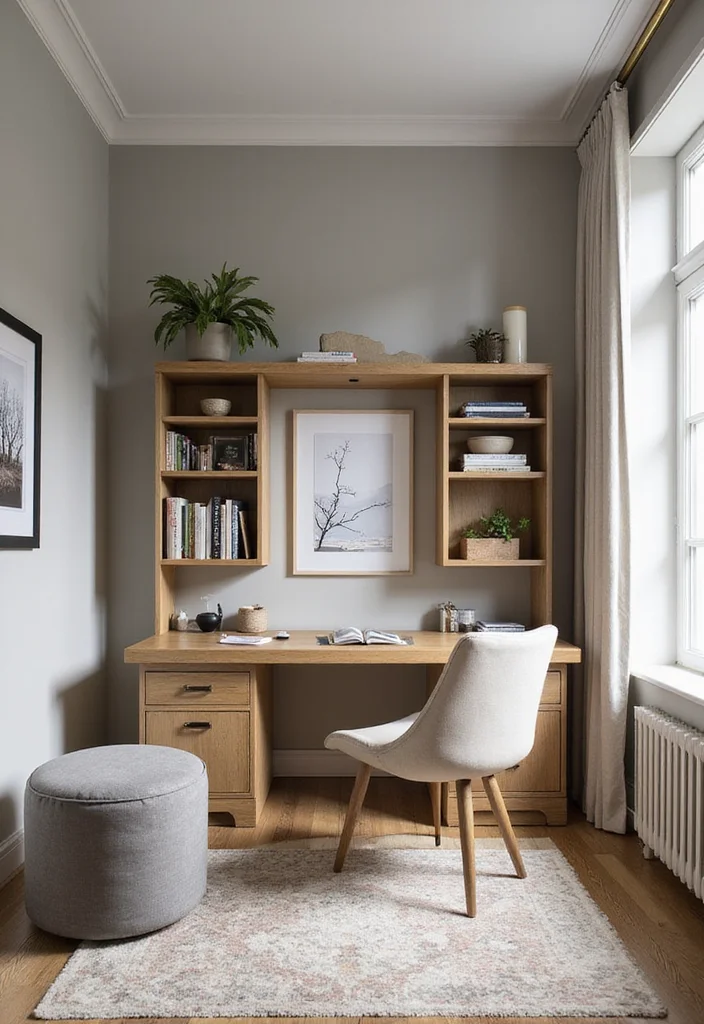 12 Dual Home Office Ideas for Shared Productive Spaces - 3. Multifunctional Furniture