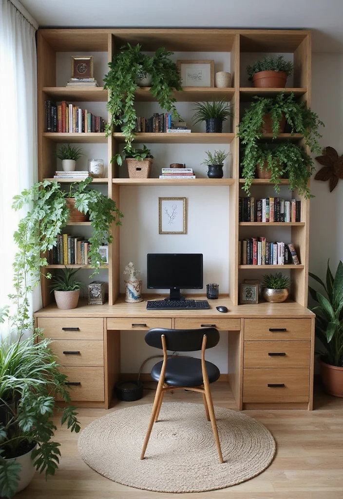 12 Dual Home Office Ideas for Shared Productive Spaces - 8. Divide and Conquer