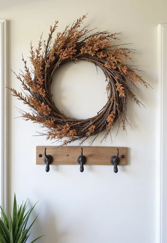 12 Entry Wall Decor Ideas for a Welcoming First Impression - 7. Timeless Wreaths