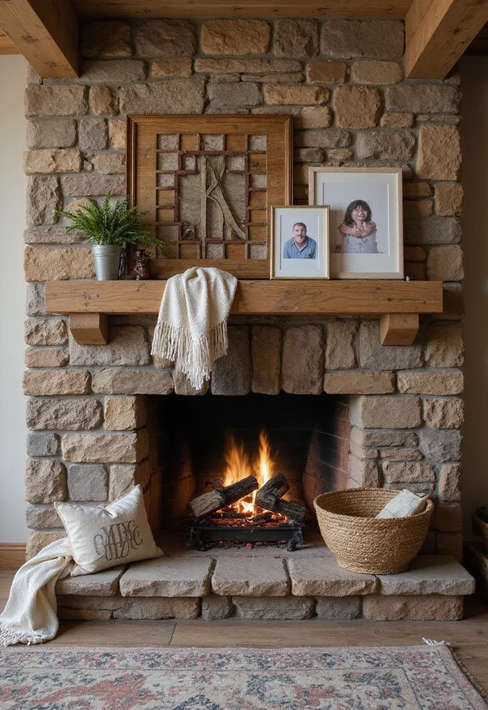 12 Fireplace Decor Ideas for Warm Seasonal Style 111 12 Fireplace Decor Ideas for Warm Seasonal Style - 11. Customized Artifacts