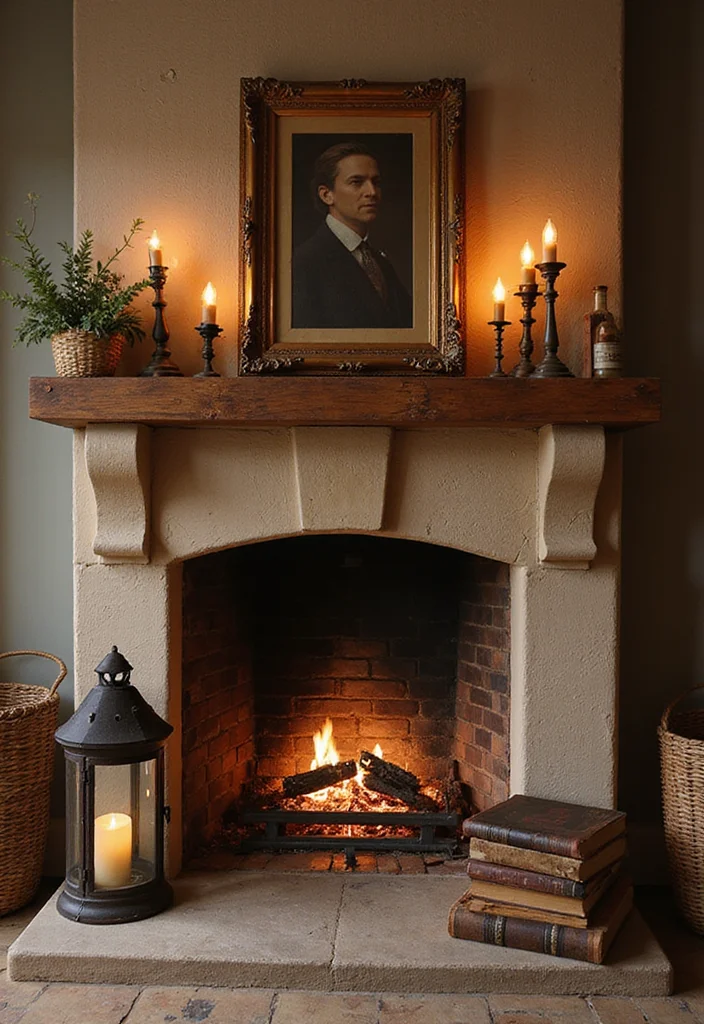 12 Fireplace Decor Ideas for Warm Seasonal Style 34 12 Fireplace Decor Ideas for Warm Seasonal Style - 4. Warm Decor Accents