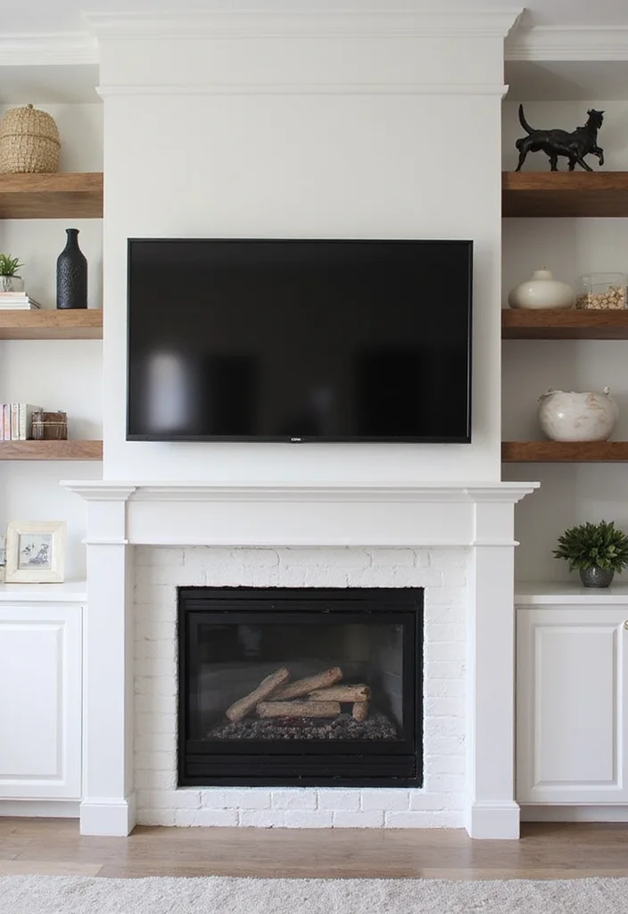 12 Fireplace Wall Ideas With TV for Seamless Modern Design - 1. Sleek Built-In Units