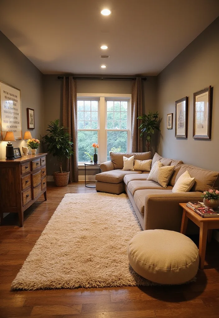 12 Gym Basement Ideas for Convenient At Home Workouts - 5. Cozy and Inviting Atmosphere