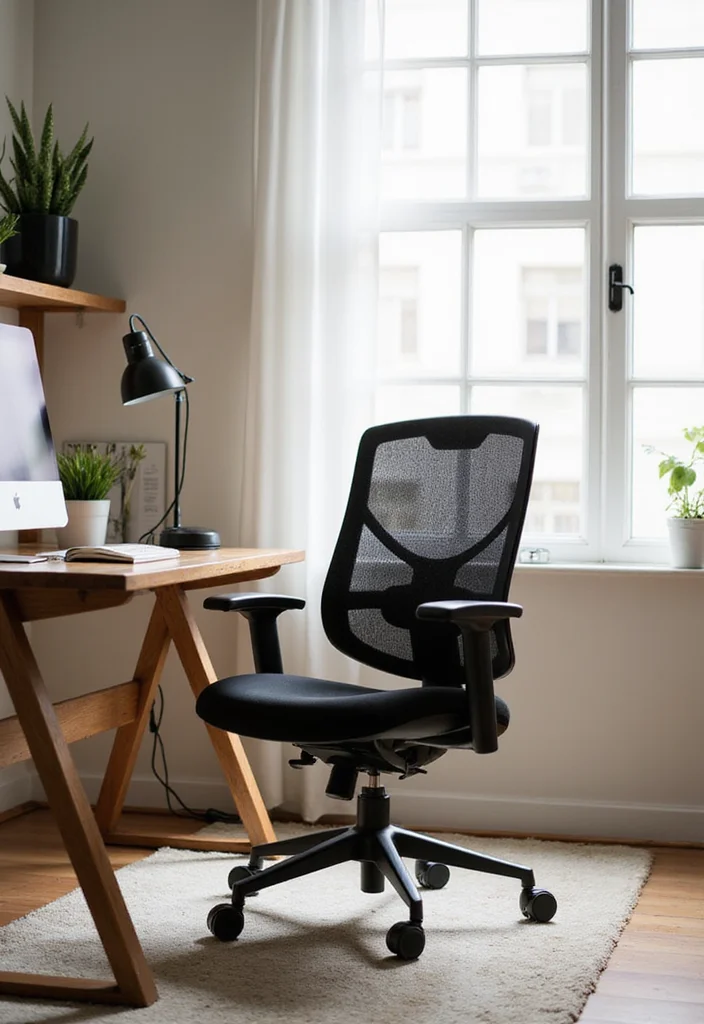 12 Home Office Ideas for Productive Comfortable Workspaces - 2. Ergonomic Furniture for Comfort