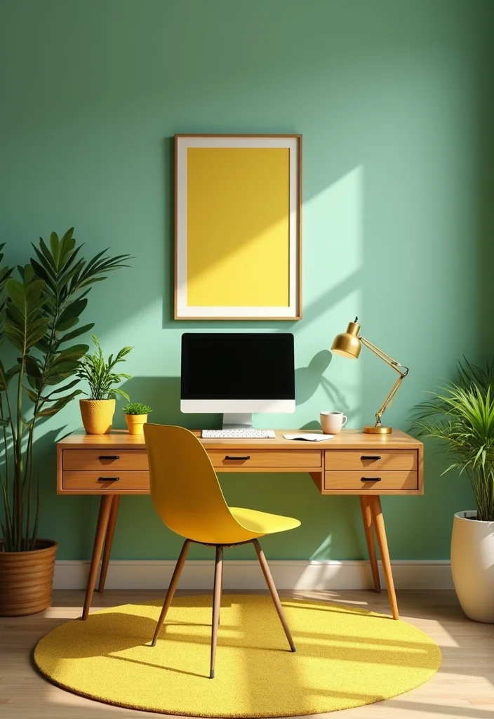 12 Home Office Ideas for Productive Comfortable Workspaces - 8. Color Psychology in Design