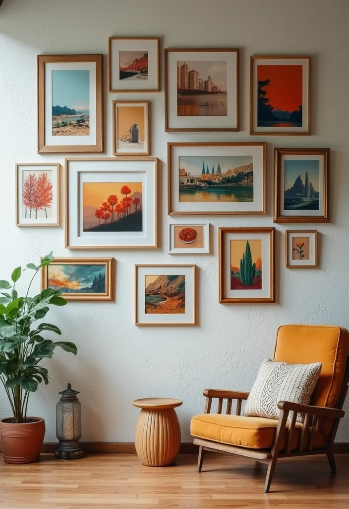 12 Home Wall Decor Ideas for Easy Everyday Upgrades - 1. Gallery Wall of Eclectic Art