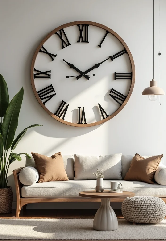 12 Home Wall Decor Ideas for Easy Everyday Upgrades - 11. Oversized Wall Clocks