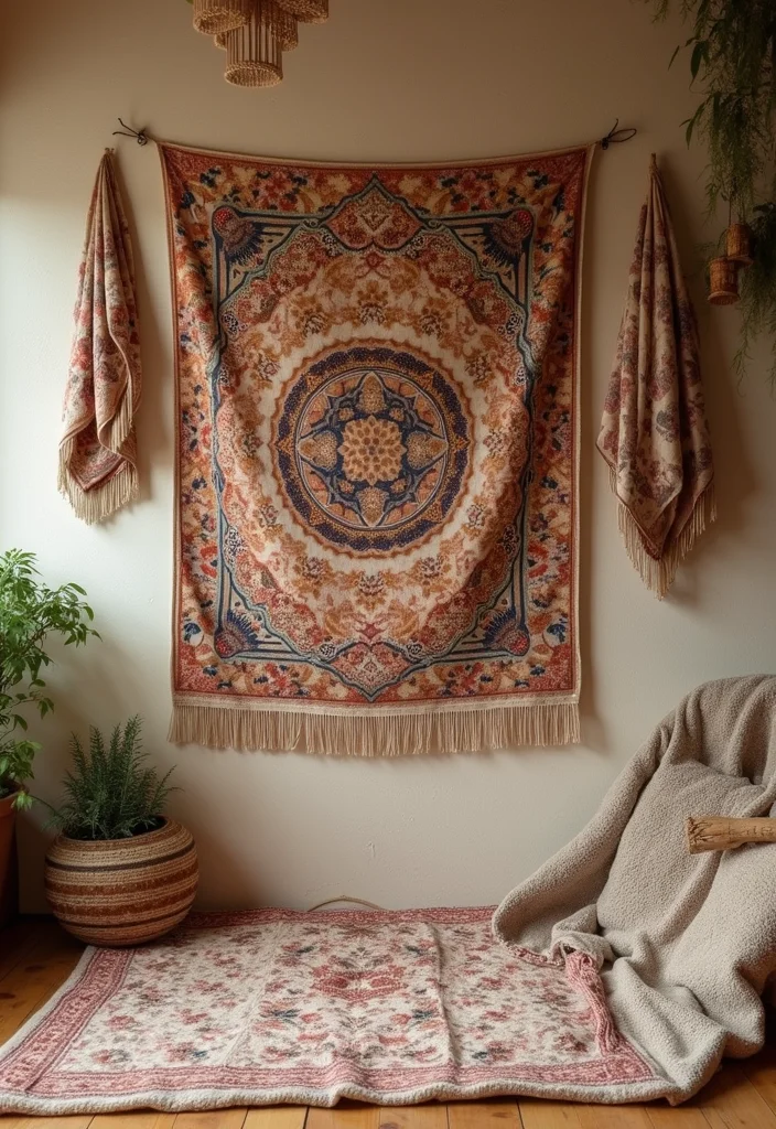 12 Home Wall Decor Ideas for Easy Everyday Upgrades - 4. Cozy Textile Arrangements